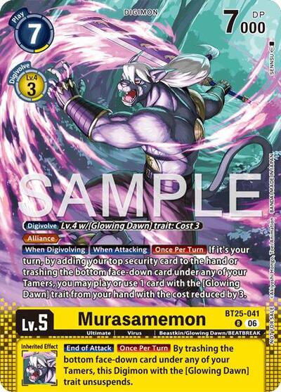 Murasamemon (Event Pack 10) Dual Revolution Rare Digimon card — value and price
