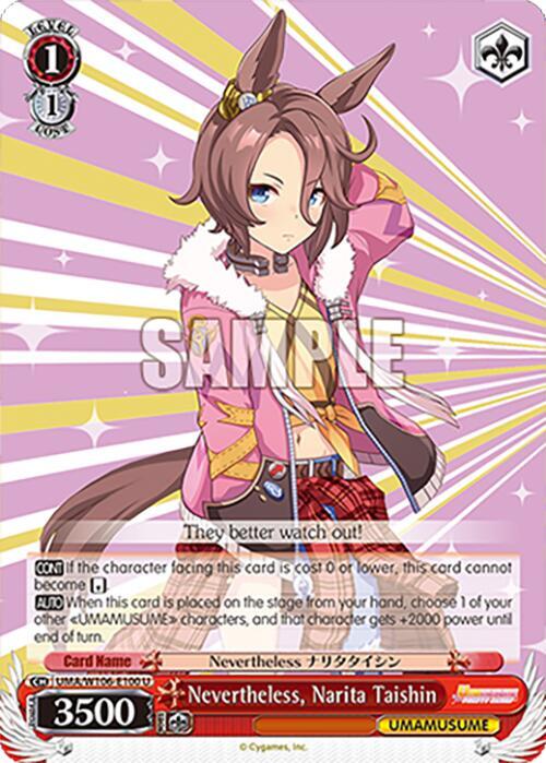 Nevertheless, Narita Taishin