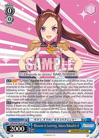 Blossom in Learning, Sakura Bakushin O (UMA/W106-E128) card