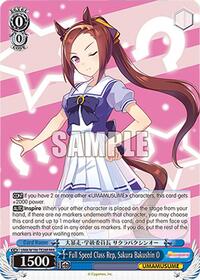 Full Speed Class Rep, Sakura Bakushin O (RRR) (UMA/W106-TE28R) card