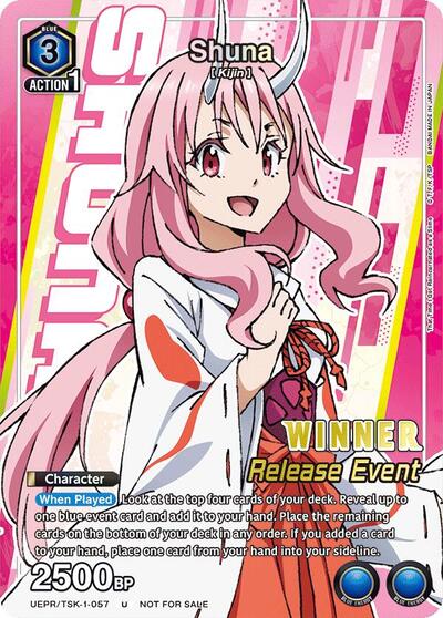 Shuna (Release Event Winner) UE20BT: That Time I Got Reincarnated as a Slime Release Event Cards Uncommon Union Arena card — value and price