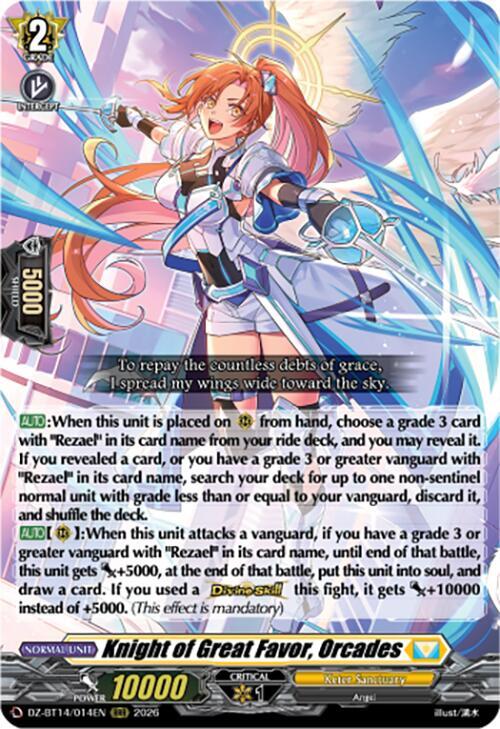 Knight of Great Favor, Orcades - DZ-BT14: Envoys of the Crimson