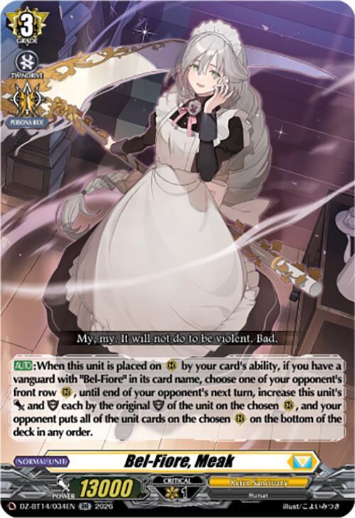 Bel-Fiore, Meak - DZ-BT14: Envoys of the Crimson Moon - Cardfight