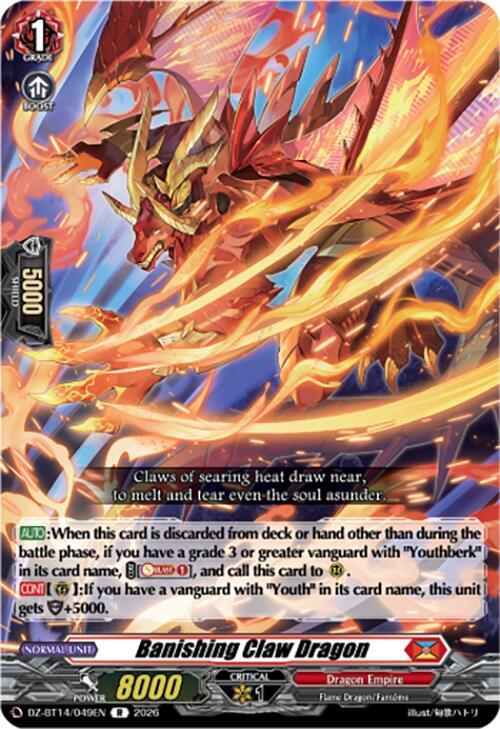 Banishing Claw Dragon - DZ-BT14: Envoys of the Crimson Moon
