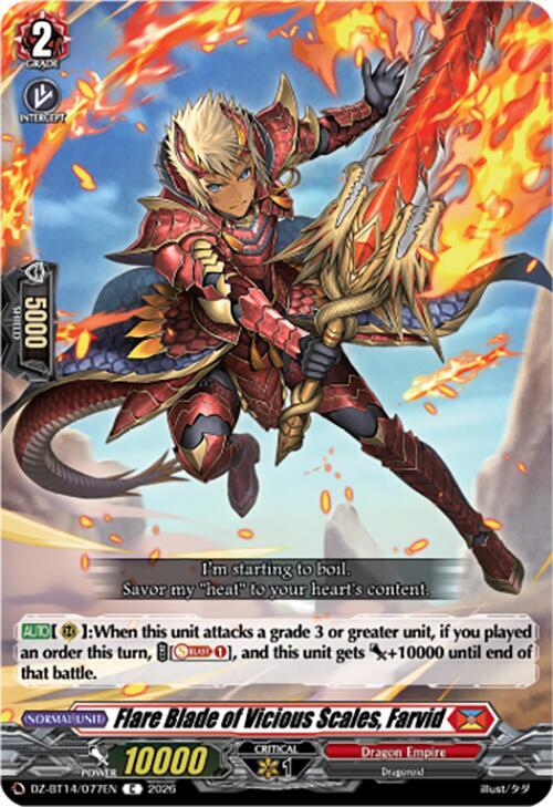 Flare Blade of Vicious Scales, Farvid - DZ-BT14: Envoys of the