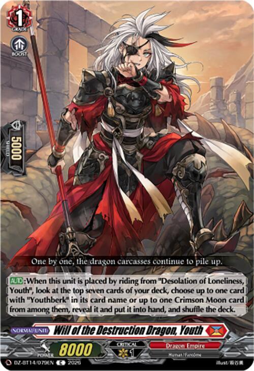 Will of the Destruction Dragon, Youth