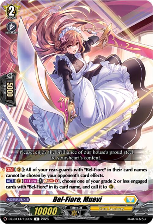 カードファイト!! ヴァンガード Bel-Fiore FFR Bel-Fiore, Muevi - DZ-BT14: Envoys of the Crimson Moon - Cardfight