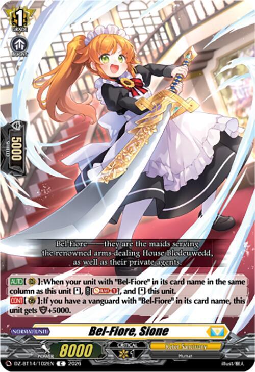 Bel-Fiore, Sione - DZ-BT14: Envoys of the Crimson Moon - Cardfight