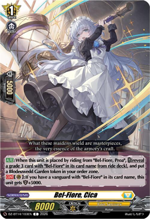 Bel-Fiore, Cica - DZ-BT14: Envoys of the Crimson Moon - Cardfight