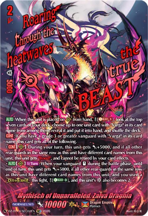 Mythisch of Unparalleled, Zalva Dragnia (SEC) - DZ-BT14: Envoys of