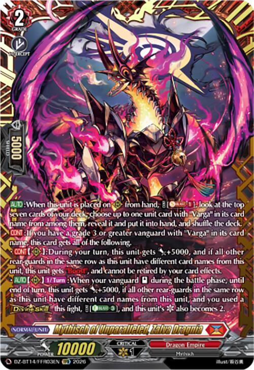 Mythisch of Unparalleled, Zalva Dragnia (FFR) - DZ-BT14: Envoys of