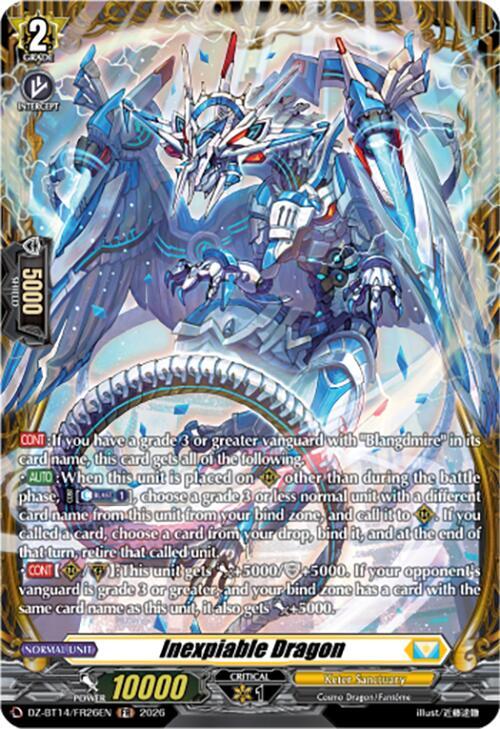 Inexpiable Dragon (FR) - DZ-BT14: Envoys of the Crimson Moon