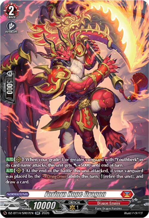 Forlorn Hope Dragon (SR) - DZ-BT14: Envoys of the Crimson Moon