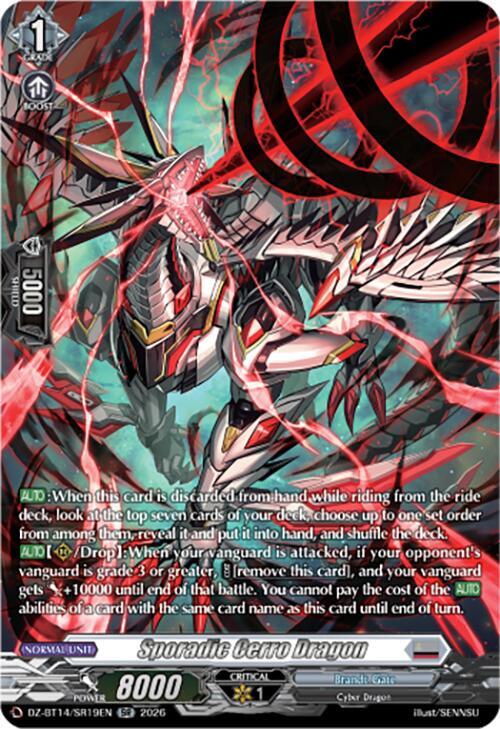 Sporadic Cerro Dragon (SR) - DZ-BT14: Envoys of the Crimson Moon