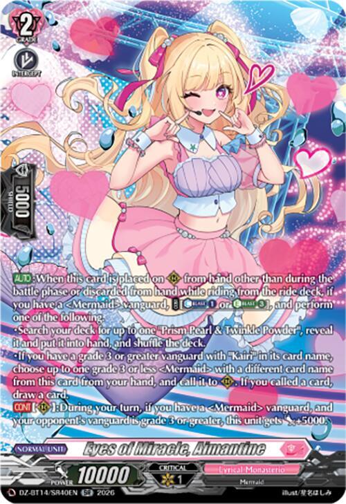 Eyes of Miracle Aimantine SR Price & Card Details — DZ-BT14