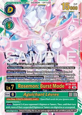 Rosemon: Burst Mode // Aguichant Levres