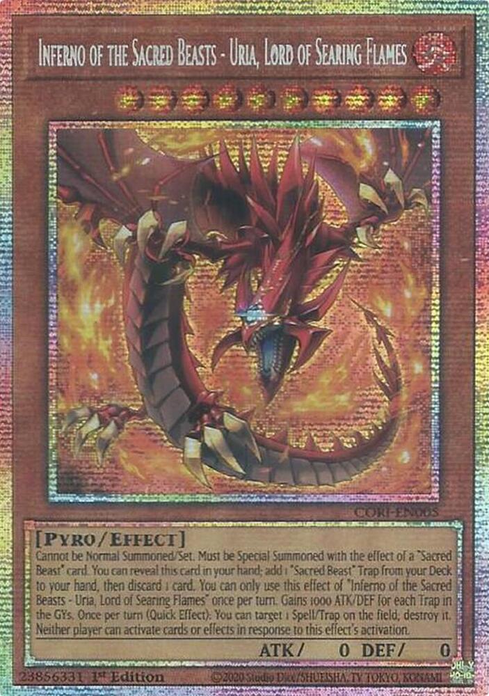 Inferno of the Sacred Beasts Uria Lord of Searing Flames