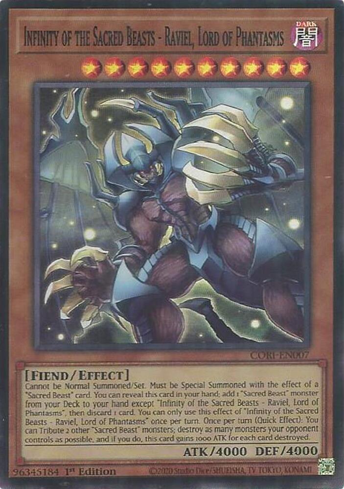 Infinity of the Sacred Beasts Raviel Lord of Phantasms
