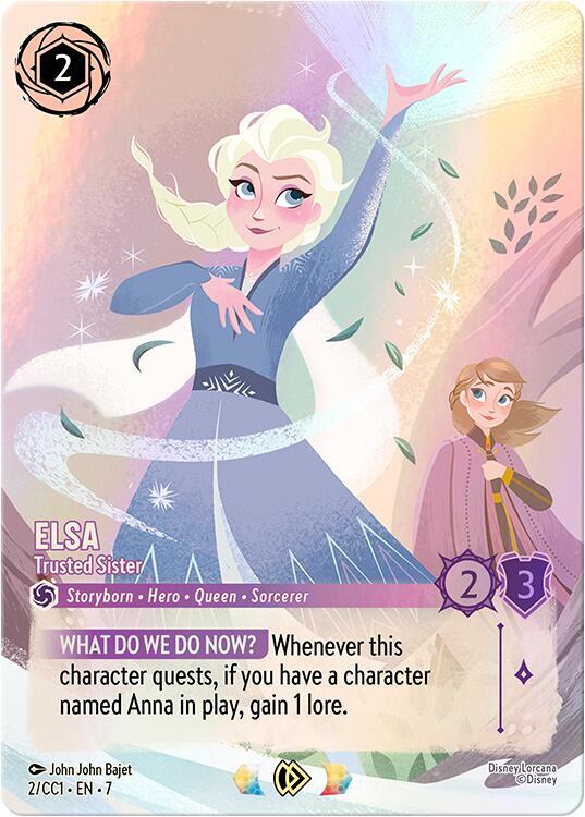 Elsa - Trusted Sister - Disney Lorcana Promo Cards - Disney