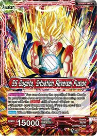 Son Goku & Vegeta // SS Gogeta, Situation Reversal Fusion #BT31-001 from Impact Beyond Dimensions Pokemon card image