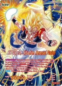 Son Goku & Vegeta // SS Gogeta, Situation Reversal Fusion (SLR) #BT31-001 from Impact Beyond Dimensions Pokemon card image