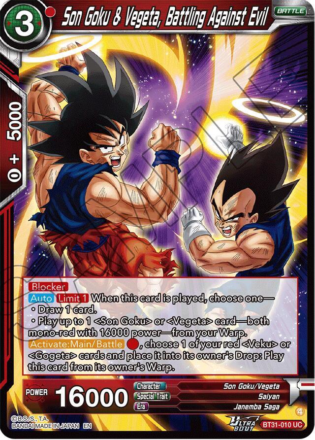 Son Goku & Vegeta, Battling Against Evil - Impact Beyond