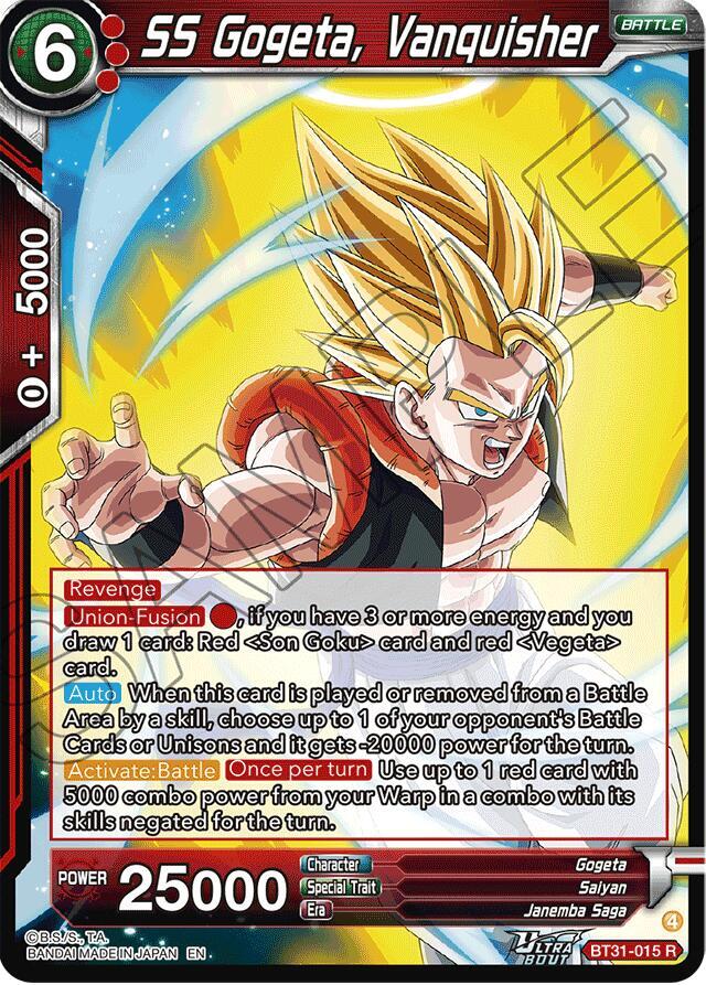 SS Gogeta, Vanquisher #BT31-015 — Impact Beyond Dimensions