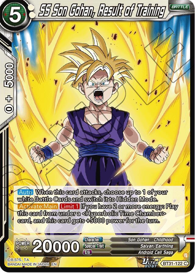 SS Son Gohan, Result of Training - Impact Beyond Dimensions