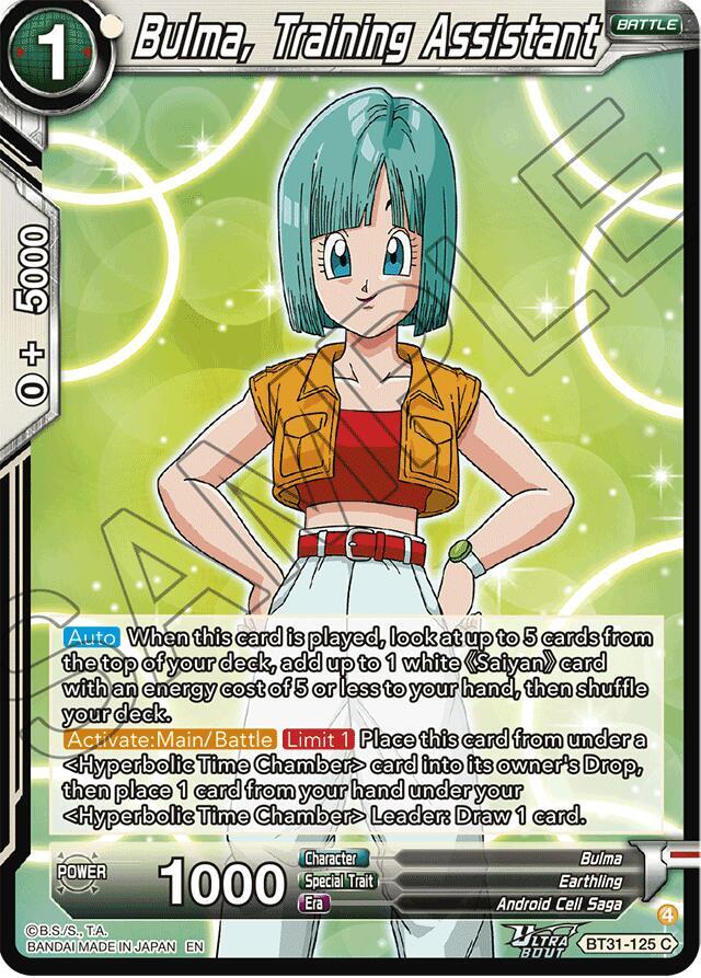 Bulma, Training Assistant #BT31-125 — Impact Beyond Dimensions