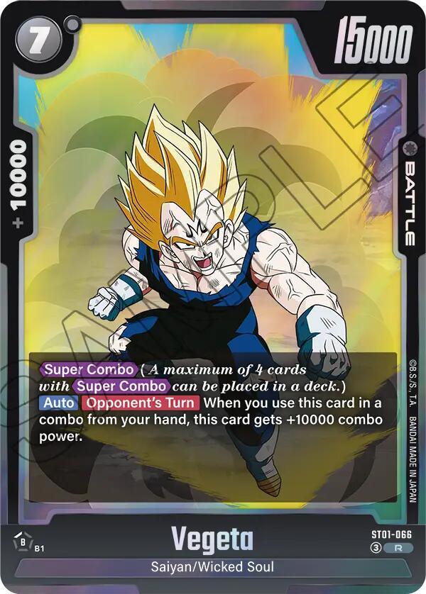 Vegeta ST01-066 card