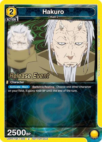 Hakuro UE20BT: That Time I Got Reincarnated as a Slime Release Event Cards Uncommon Union Arena card — value and price