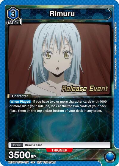 Rimuru (051) UE20BT: That Time I Got Reincarnated as a Slime Release Event Cards Uncommon Union Arena card — value and price