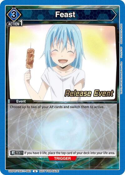 Feast (062) UE20BT: That Time I Got Reincarnated as a Slime Release Event Cards Uncommon Union Arena card — value and price