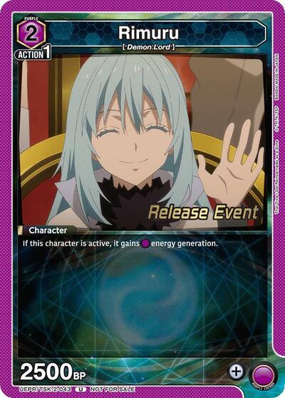 Rimuru (043) UE20BT: That Time I Got Reincarnated as a Slime Release Event Cards Uncommon Union Arena card — value and price