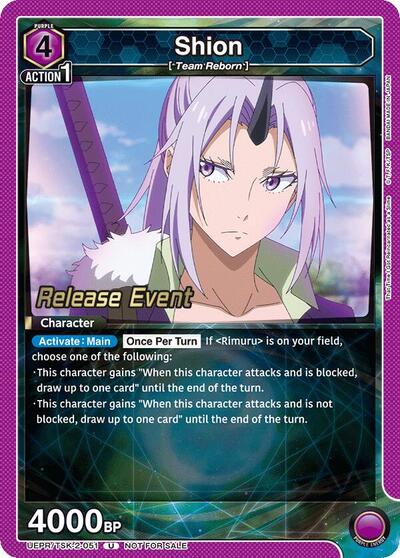 Shion (051) UE20BT: That Time I Got Reincarnated as a Slime Release Event Cards Uncommon Union Arena card — value and price