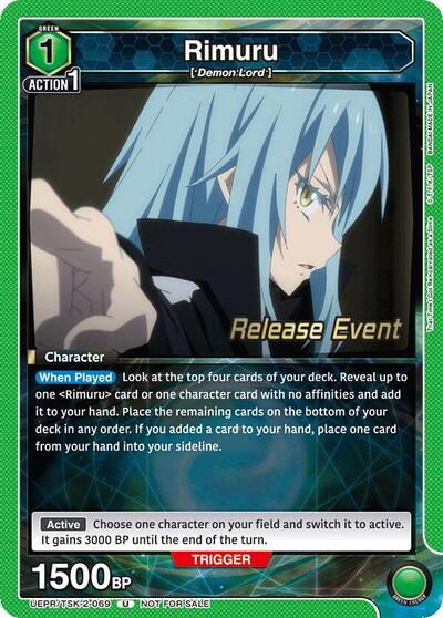 Rimuru (069) UE20BT: That Time I Got Reincarnated as a Slime Release Event Cards Uncommon Union Arena card — value and price