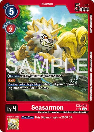 Seasarmon (Limited Foil) Digital World Shambala card price