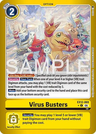 Virus Busters (Limited Foil) Digital World Shambala card price