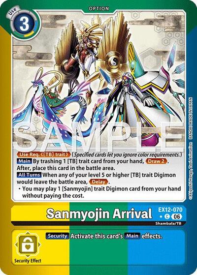 Sanmyojin Arrival (Limited Foil) Digital World Shambala card price