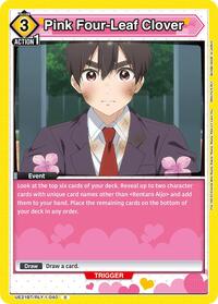 Pink Four-Leaf Clover (UE21BT/RLY-1-040) card