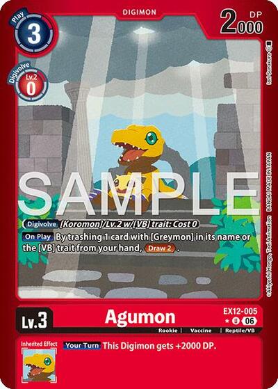 Agumon (Limited Foil) Digital World Shambala card price