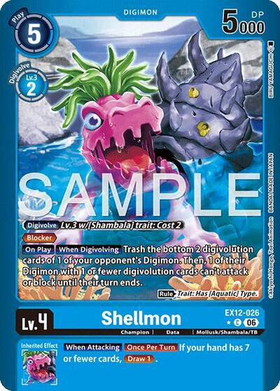 Shellmon (Limited Foil) Digital World Shambala card price