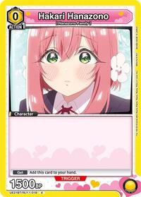 Hakari Hanazono (019) (Box Topper Foil) (UE21BT/RLY-1-019) card