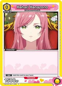 Hahari Hanazono (026) (Box Topper Foil) (UE21BT/RLY-1-026) card