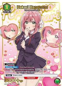 Hakari Hanazono (070) (R*) (Box Topper Gold Foil) (UE21BT/RLY-1-070) card