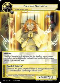 Plea for Salvation - Force of Will Attack on Velmardia trading card