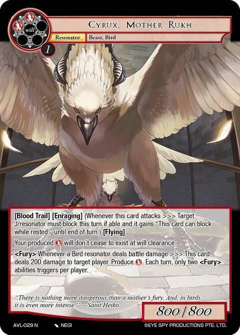 Cyrux, Mother Rukh