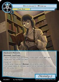 Historian's Wisdom - Force of Will Attack on Velmardia trading card
