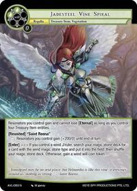 Jadesteel Vine Spiral - Force of Will Attack on Velmardia trading card