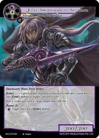 Elite Swordsman of Sylthmir - Force of Will Attack on Velmardia trading card